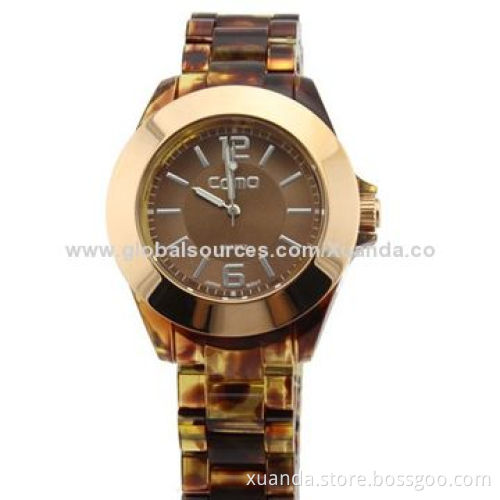 Resin strap sports watches, original high quality resin case and strap, rose gold metal bezelNew